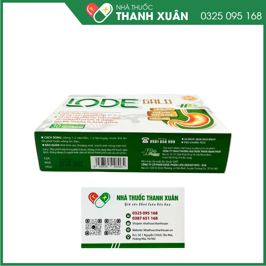 LODE GALD - Hỗ trợ giảm acid dịch vị và bảo vệ niêm mạc dạ dày